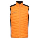 Rock Experience REMV01521-C950 LANCELOT HYBRID MAN VEST Jacket Men's 0615 PERSIMMON ORANGE+0208 CAVIAR XL