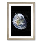 Big Box Art The Beauty of Planet Earth Framed Wall Art Picture Print Ready to Hang, Oak A2 (62 x 45 cm)