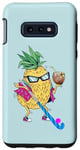 Coque pour Galaxy S10e Hockey, ananas, fête hawaïenne, hockey de campagne