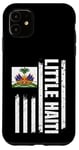 Coque pour iPhone 11 Little Haiti America Drapeau américain haïtien patrimoine haïtien