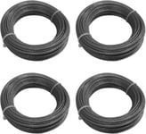 Lot de 4 rouleaux de fil de rechange pour débroussailleuse Bosch ART, ART 23 26 SL Easytrim 24 27 30 Combitrim 30-36 LI (sauf ART37)