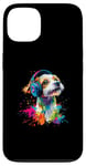 iPhone 13 Artistic Colorful Jack Russell Terrier Headphones Dog Jacky Case