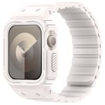 Dux Ducis OA Series - Apple Watch 9/8/7/6/5/4/3/2/1/SE -45/44/42mm - Magentisk silikon armband med fodral - Starlight