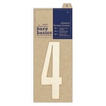 Papermania Numéro en Bois Adhésif de Bare Basics - 4