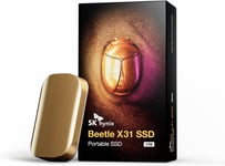 Beetle X31 1To Disque Dur Externe Ssd Avec Dram, Usb C 3.2 Gen2, Jusqu'À 1050 Mo/S, Disque Ssd Portable 1Tb Compatible Avec Pc Windows, Mac, Tablette, Smartphone Android, Console