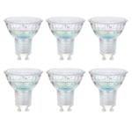 Amazon Basics Professional LED GU10 Spotlight Bulb, 4.9W (equivalent to 50W) Cool White, Dimmable (6-Pack)