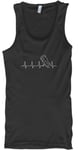 Premium Hockey Heartbeat Male Tank Top Male Tank Top