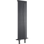 Hudson Reed - Vitality - Radiateur Vertical sur Pieds Moderne Anthracite - 178cm x 47.2cm