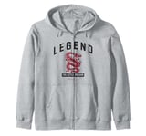 Bruce Lee Legend The Little Dragon Logo Zip Hoodie