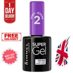 Rimmel London Super Gel Top Coat Nail Polish, 12ml