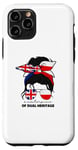 iPhone 11 Pro Half Britain And Polish British UK Poland Flag Girl Women Case