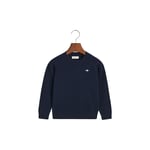 Kids Lambsull Crew Neck Genser, Blue