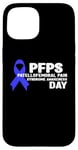 Coque pour iPhone 15 Blue Ribbon PFPS Journée de sensibilisation au syndrome de la douleur fémorale rotulienne