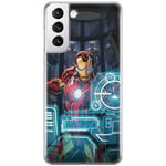 ERT GROUP mobile phone case for Samsung S21 PLUS original and officially Licensed Marvel pattern Iron Man 034 optimally adapted to the shape of the mobile phone, case made of TPU