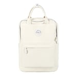 HYC00 Sac à Dos Loisir Randonnée Voyages Ecole Backpack Toile pour Ordinateur Portable Tablette Laptop MacBook 14 Pouces, Sac à Dos de Loisirs pour Femmes Sac à Dos d’école,Blanc