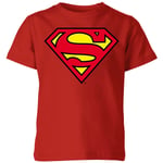 Official Superman Shield Kids' T-Shirt - Red - 3-4 Years - Red