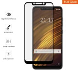 Protection Verre Trempé Complet Full Colle Noir pour Xiaomi Pocophone F1