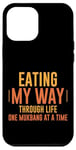 Coque pour iPhone 12 Pro Max Eating My Way Through Life One Mukbang At A Time