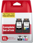 Cartouche 560 561 Xl, Pg-560 Cl-561 Xl Remplacement Pour Cartouche Encre Canon 560 Et 561 Noir & Couleur, Cartouche D'Encre 560 Et 561 Xl Pour Pixma Ts5350 Ts7450 Ts7451 Ts5350A Ts5351 Ts535[X445]