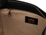 usha BLACK LABEL, Sac à bandoulière en cuir Femme, Noir