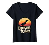 Womens Dinosaur Trainer V-Neck T-Shirt