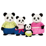 Li'l Woodzeez - Skyhopper Panda Family - Ensemble de 5 pièces avec Figurines Miniatures et Livre d'histoires - Jouets Animaux et Accessoires pour Enfants de 3 Ans et Plus, Multicolore