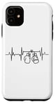 Coque pour iPhone 11 Tenue d'entraînement de boxe Boxer Heartbeat Heartline ECG