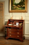 Solid Mahogany Georgian Bureau Desk Antique Reproduction With Drawers DSK017