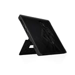 STM Bags Dux Shell Étui de Protection pour Microsoft Surface Pro X Noir/Transparent [Militaire Standard I Type Cover Compatible I Arrière Transparent I Fonction Support ]