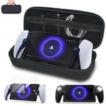 Étui pour PlayStation Portal, Accessoires Sony PS Portal 4-en-1 avec Coque Antichoc et 2 Verre Trempé, Housse Sacoche de Transport