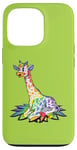 Coque pour iPhone 13 Pro Rainbow Girafe Gay Pride