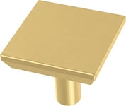 Franklin Brass P40847K-117-C Lot de 10 boutons d'armoire chanfreinés simples pour tiroir de commode, tiroir de cuisine, placard de cuisine, poignées de porte de placard de 2,8 cm Doré