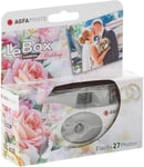 Agfa Photo 601020 - Appareil Photo Jetable Lebox Flash, 27 Photos, Objectif Optique 31 Mm - Gris Et Rouge