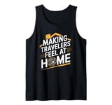 Making Travelers Feel At Home Tour Guide Tank Top