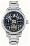 Ingersoll I16003 THE ARC Automatic (44mm) Blue Skeleton Dial Watch