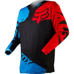 Herrarnas Långärmad Andningsbar Motocross Cykling Fotbollströja Jersey - Herrarnas Motorcykelkläder A-Red M