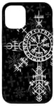 iPhone 15 Classic Nordic Celtic Symbol - Viking Compass Vegvisir Case