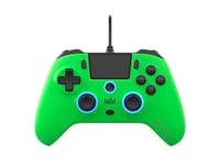 EgoGear - SC10 Wired Controller Green with Audio Headset Port for PS4, PS3 & PC