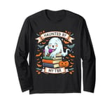 Haunted By My TBR Cute Ghost Book Reading Teacher Halloween Long Sleeve T-Shirt