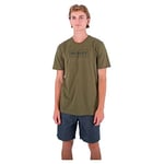 Hurley Evd Death in Paradise SS T-Shirt, Olive, M Homme