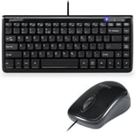 Periduo-307 B Us Clavier Et Souris Avec Fil ¿ Piano Black Design ¿ Key Design -11 Chiclet Clavier Multimedia ¿ Us Layout Englich