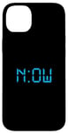 Coque pour iPhone 14 Plus Graphique bleu « The Time Is Now »