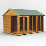 Power Garden Shed 128PASH Golden Brown 12x8