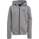 Brand New Underarmour UA Boys Coldgear YSM Hoodie Sweatshirt Grey 9-10 Yrs P471