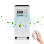 Ufesa Climatiseur Portable A9 3in1, Refroidissement, Ventilation et Déshumidification, 9000 BTU/jour, Silencieux, Affichage LED, Minuterie 24h, Jusqu'à 15m², Gaz R290, Télécommande