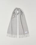 Eton Merino Wool Prince Of Wales Scarf Grey