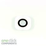 New Pearl White REAL GLASS Camera Lens Cover For Samsung Galaxy S6 EDGE G925F