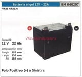 Batterie Au Gel 12V - 22A pour Divers Marques 12v 22ah Polo + à Droite 040296