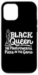 Coque pour iPhone 12/12 Pro Black Queen - Pièce d'échecs la plus puissante des femmes afro-américaines