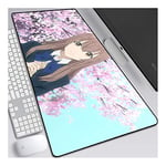 ITBT The Shape of Voice 800x300mm Anime Mouse Pad, Keyboard Mouse Mats, Extended XXL Large Professional Gaming Mouse Mat with 3mm-Thick Rubber Base, for Computer PC,G